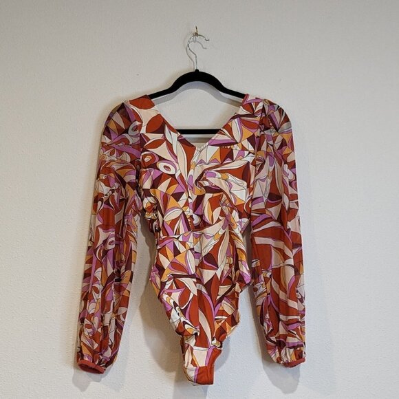 G by Giuliana Jet Set G One-Piece UPF 50 Mesh Sleeve Swimsuit 817-978 NWOT - Picture 6 of 14